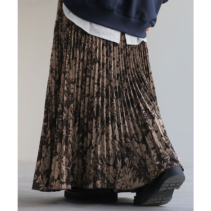 スカート 花柄 ニットスカート | HUG.U | 詳細画像7 