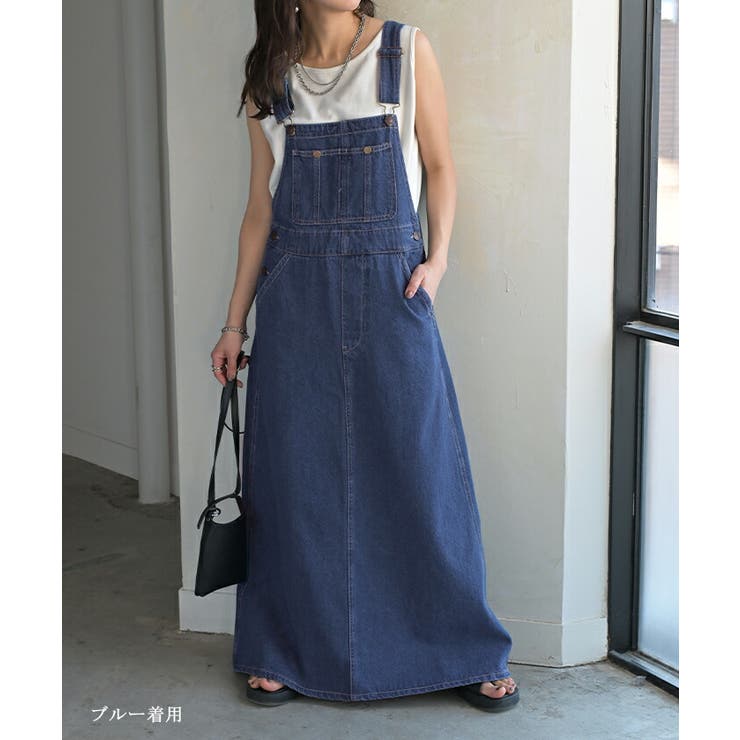 サロペット デニム スカート | HUG.U | 詳細画像5 