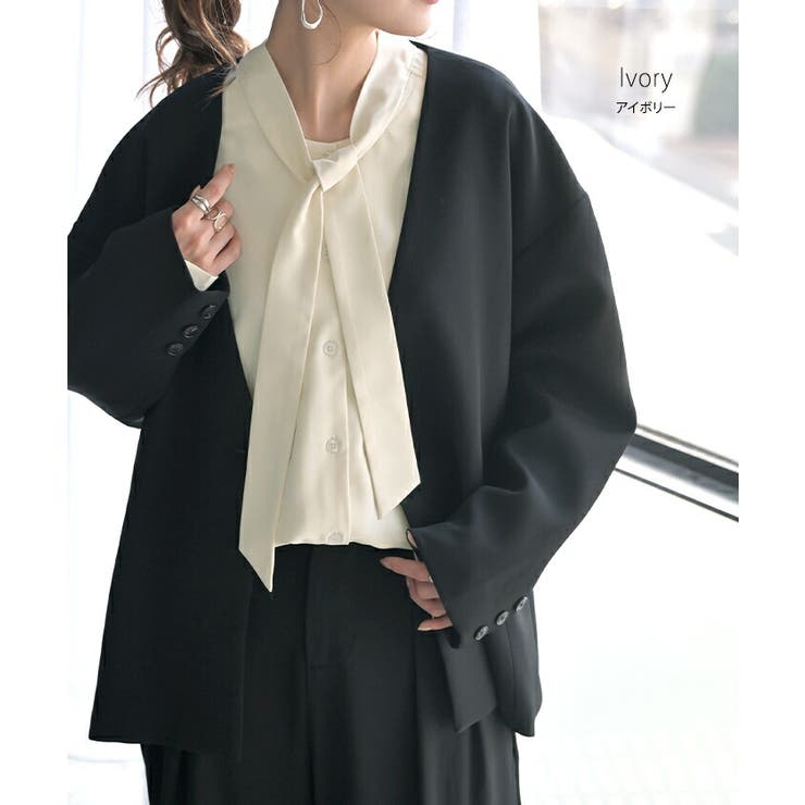 ブラウス ボウタイ トップス | HUG.U | 詳細画像14 