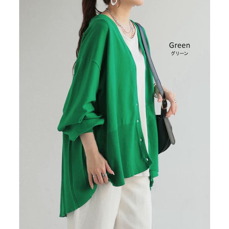 カーディガン バック プリーツ | HUG.U | 詳細画像12 