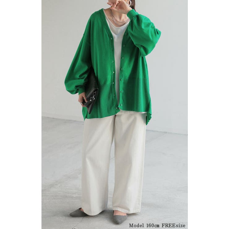 カーディガン バック プリーツ | HUG.U | 詳細画像7 