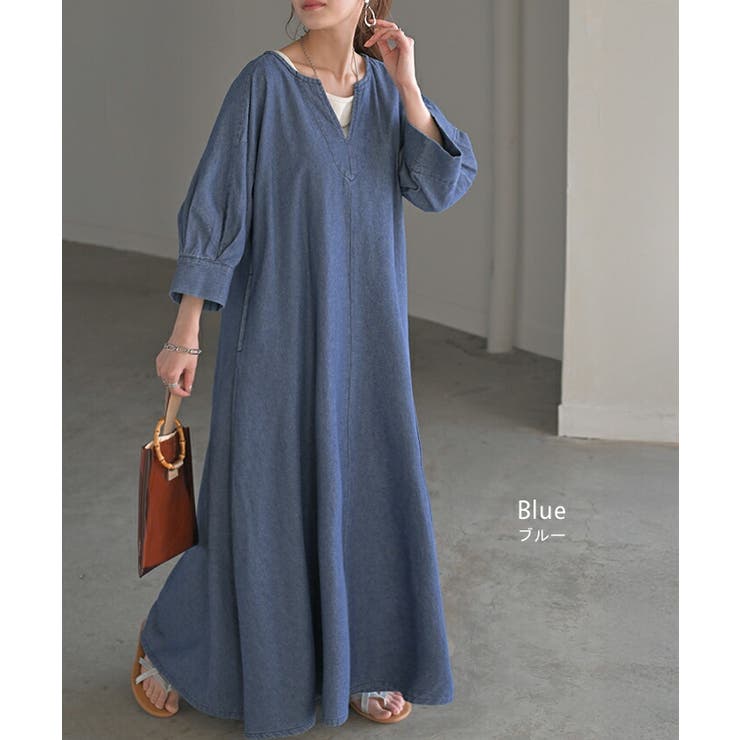 ワンピース デニム 綿100% | HUG.U | 詳細画像13 