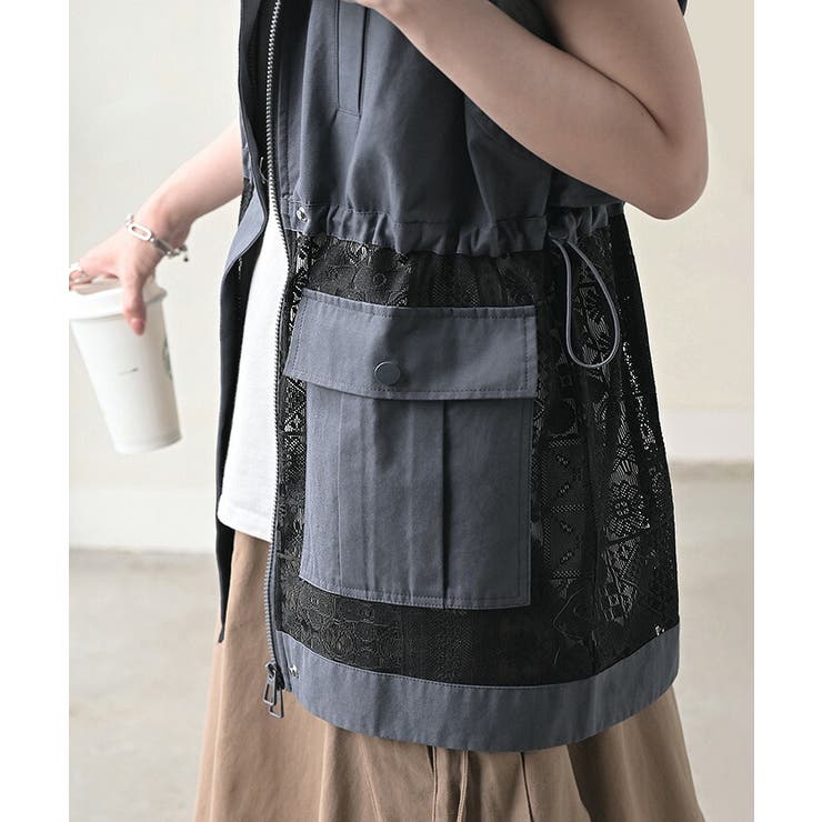 ベスト ジレ レース | HUG.U | 詳細画像15 