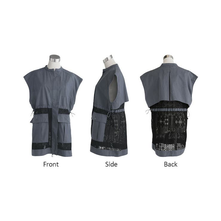 ベスト ジレ レース | HUG.U | 詳細画像20 