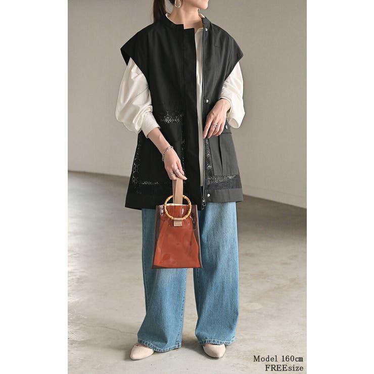 ベスト ジレ レース | HUG.U | 詳細画像9 