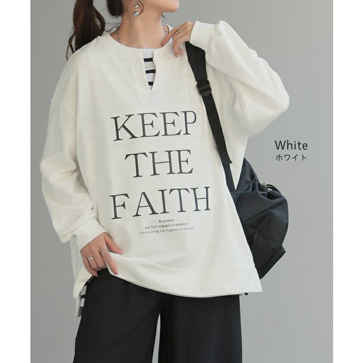 スウェット キーネック ロゴ | HUG.U | 詳細画像11 