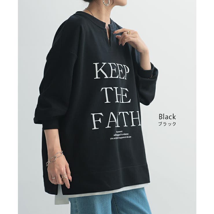 スウェット キーネック ロゴ | HUG.U | 詳細画像17 