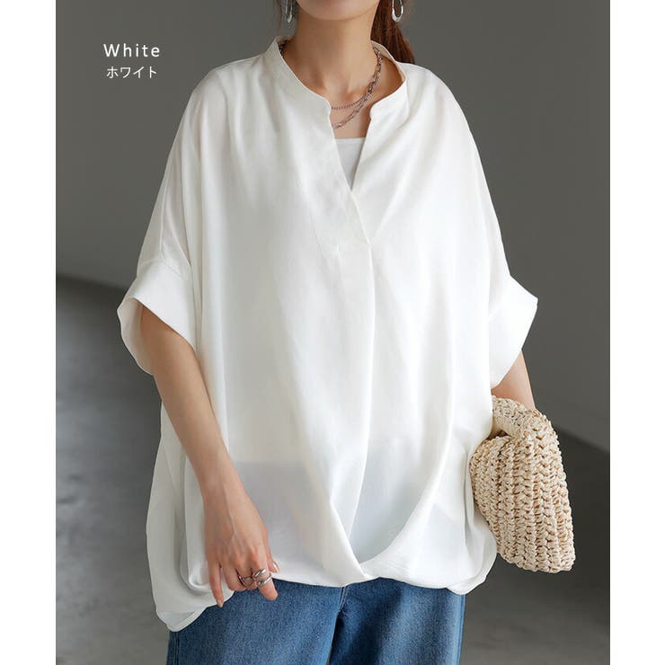 ブラウス キーネック シャツ | HUG.U | 詳細画像10 