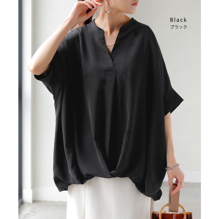 ブラウス キーネック シャツ | HUG.U | 詳細画像16 