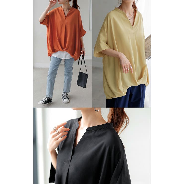 ブラウス キーネック シャツ | HUG.U | 詳細画像18 