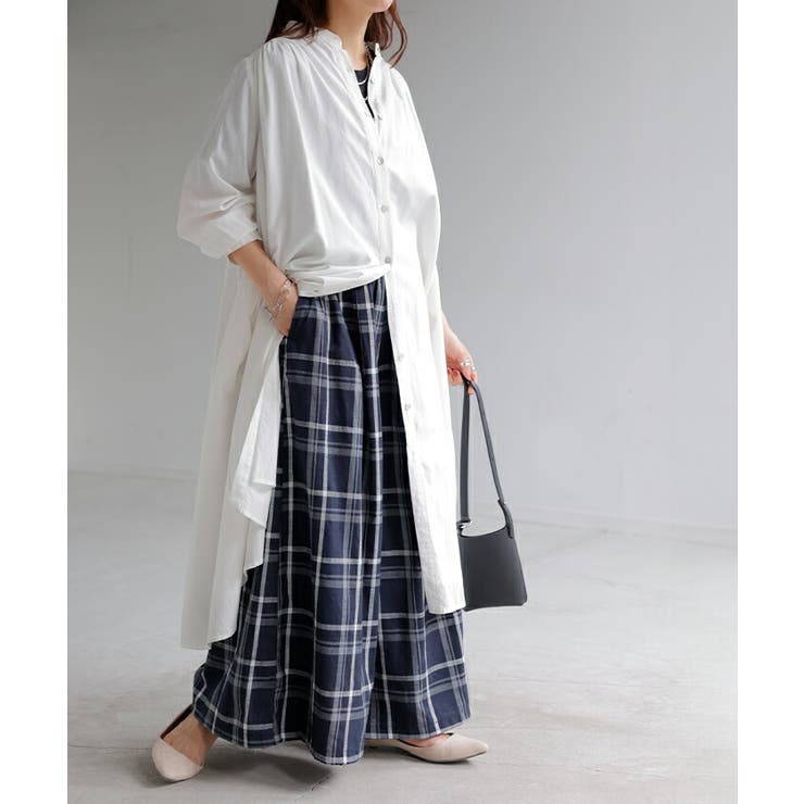 パンツ チェック ワイドパンツ | HUG.U | 詳細画像11 