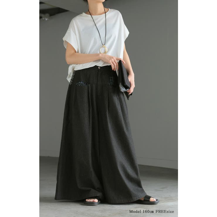 デニム パンツ ワイド | HUG.U | 詳細画像19 