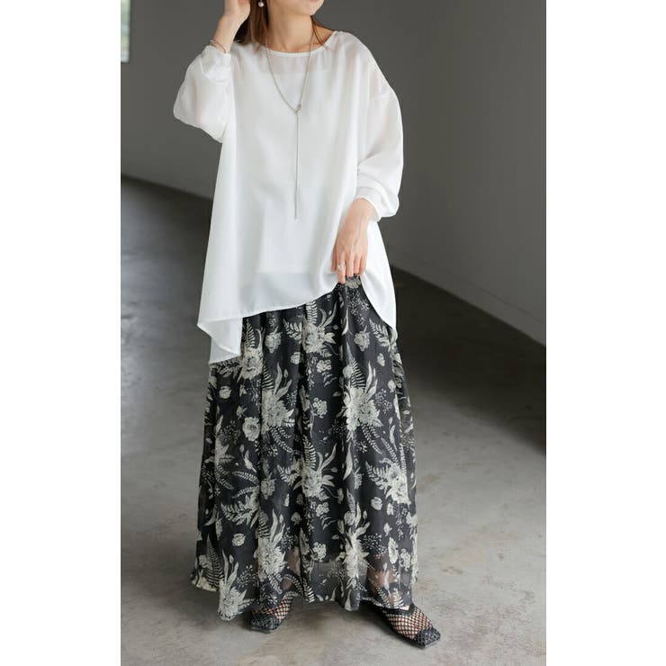 シャツ シアー シフォン | HUG.U | 詳細画像14 