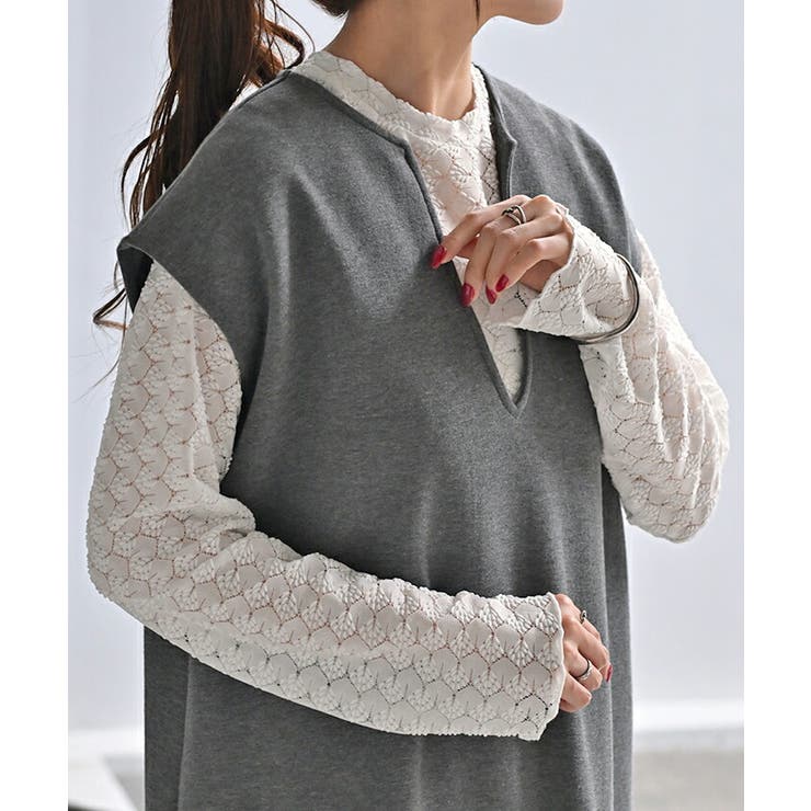 シアートップス レイヤード レース | HUG.U | 詳細画像19 