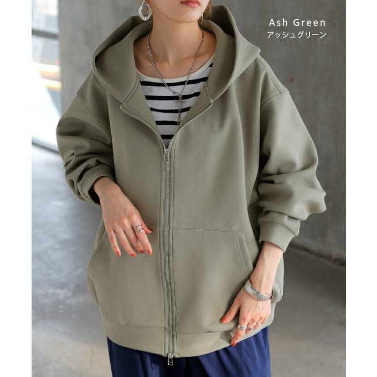 パーカー ダンボール チュニック | HUG.U | 詳細画像16 