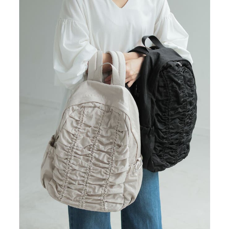 リュック 撥水 ギャザー | HUG.U | 詳細画像15 