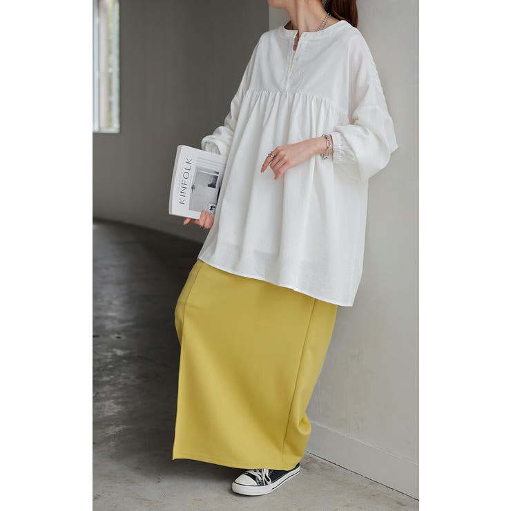 ブラウス 前後2WAY ノーカラー | HUG.U | 詳細画像14 