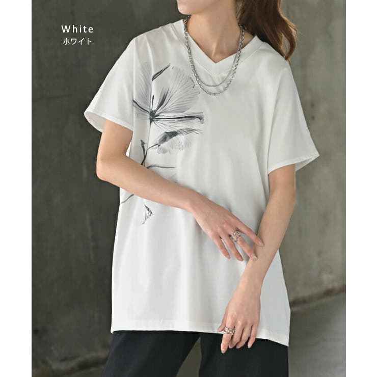 Tシャツ 花柄 接触冷感 | HUG.U | 詳細画像11 