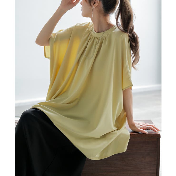 シャツ レディース ノーカラー | HUG.U | 詳細画像6 