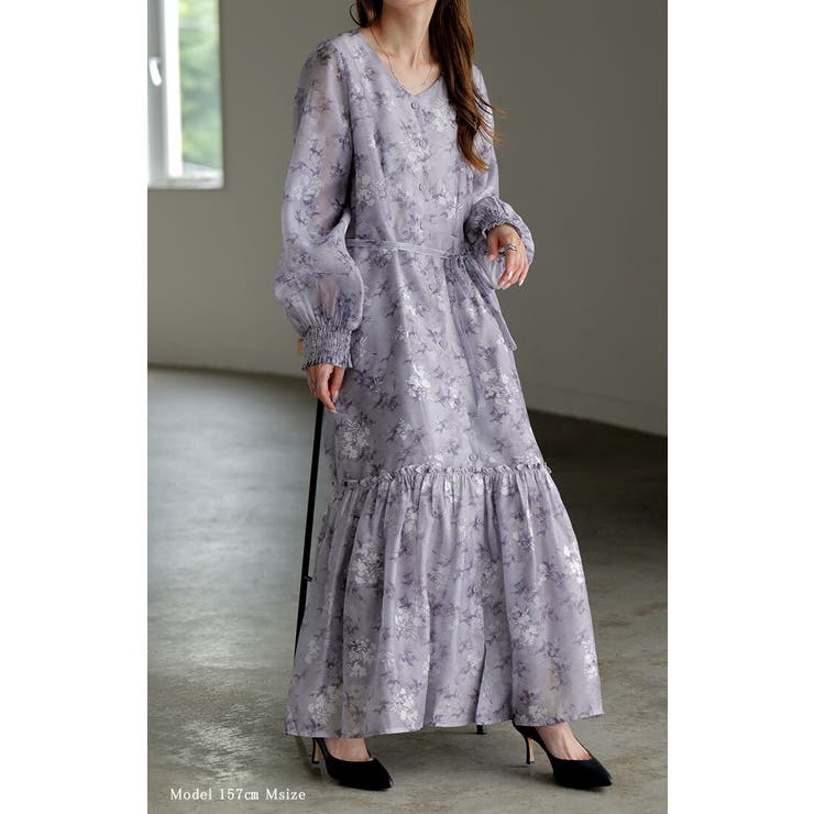 ワンピース 花柄 マーメイド | HUG.U | 詳細画像4