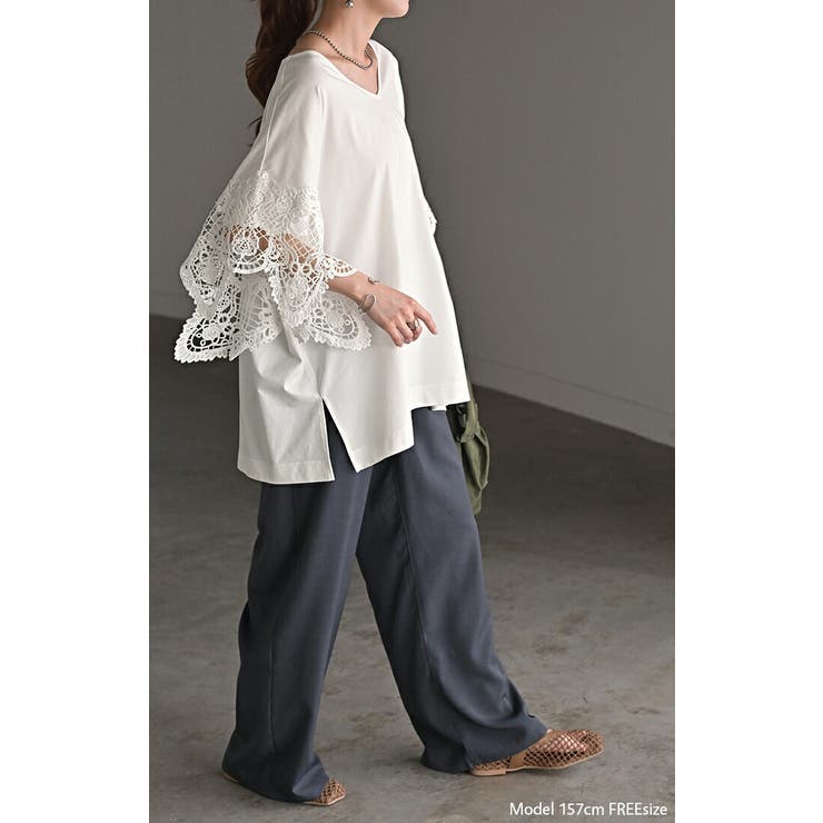 Tシャツ レース UVカット | HUG.U | 詳細画像7 