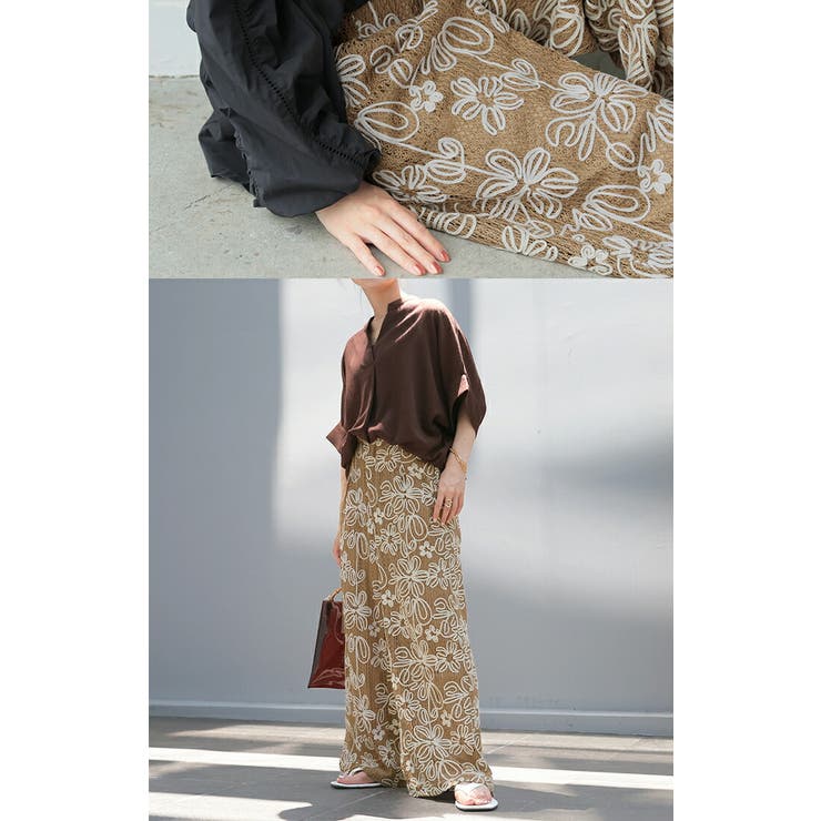 パンツ ワイド 総柄 | HUG.U | 詳細画像12 