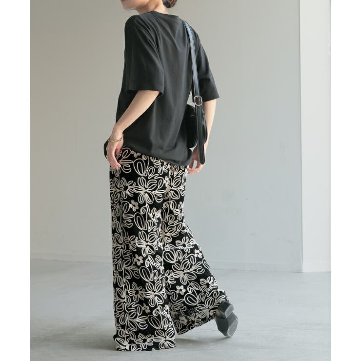 パンツ ワイド 総柄 | HUG.U | 詳細画像6 