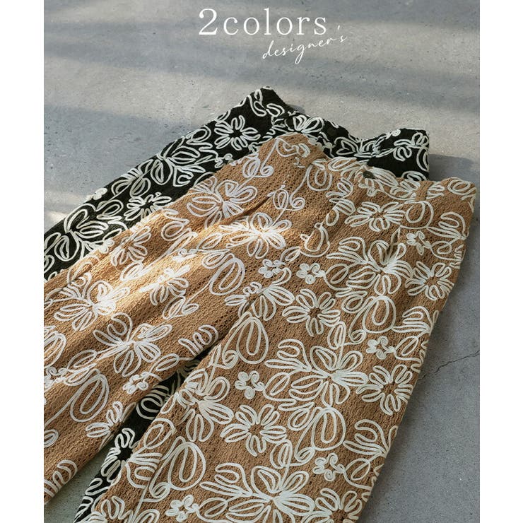 パンツ ワイド 総柄 | HUG.U | 詳細画像8 