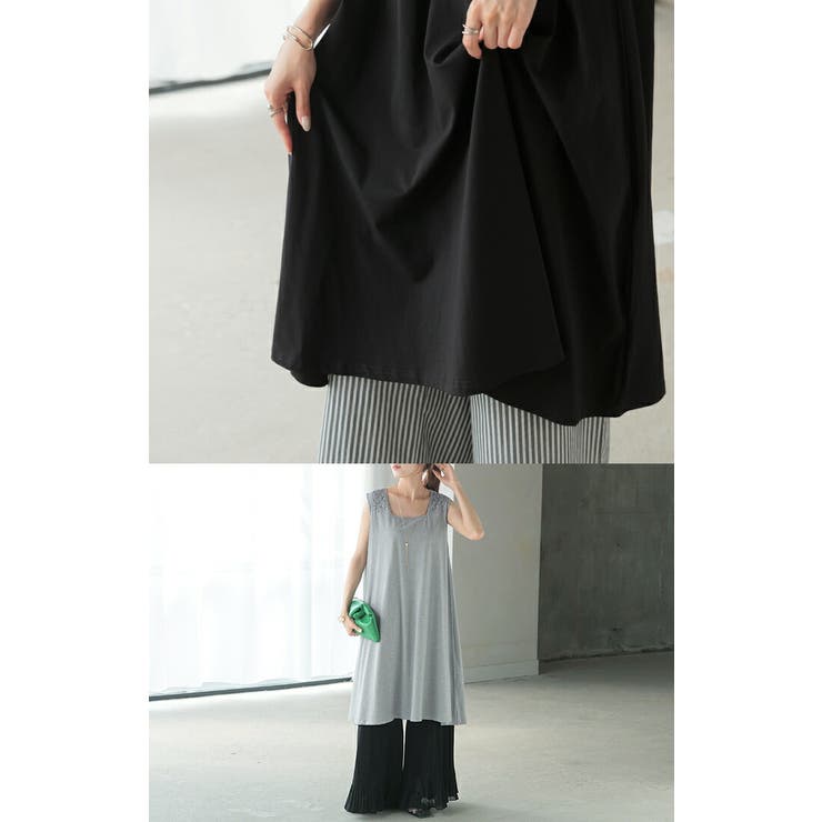 タンクトップ 花柄 レイヤード | HUG.U | 詳細画像15 