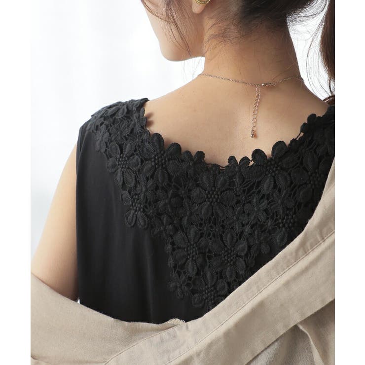 タンクトップ 花柄 レイヤード | HUG.U | 詳細画像6 