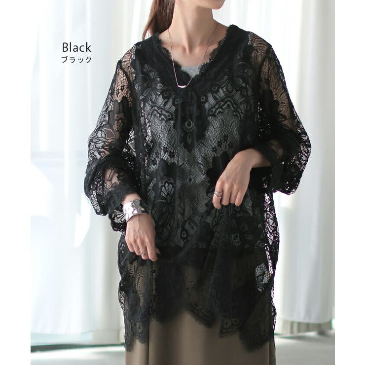 Tシャツ レース シアー | HUG.U | 詳細画像12 