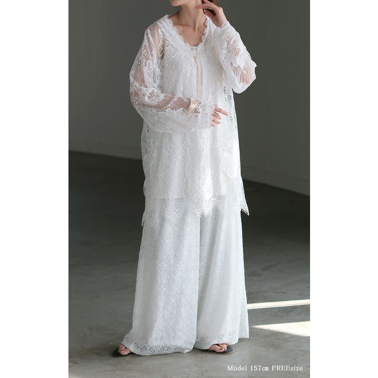 Tシャツ レース シアー | HUG.U | 詳細画像19 