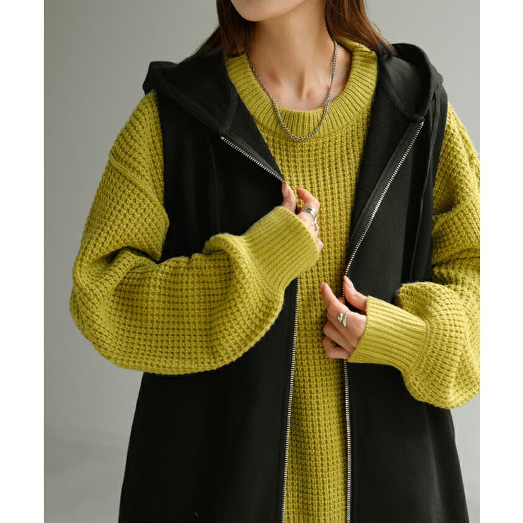 ベスト ロング スウェット | HUG.U | 詳細画像4 