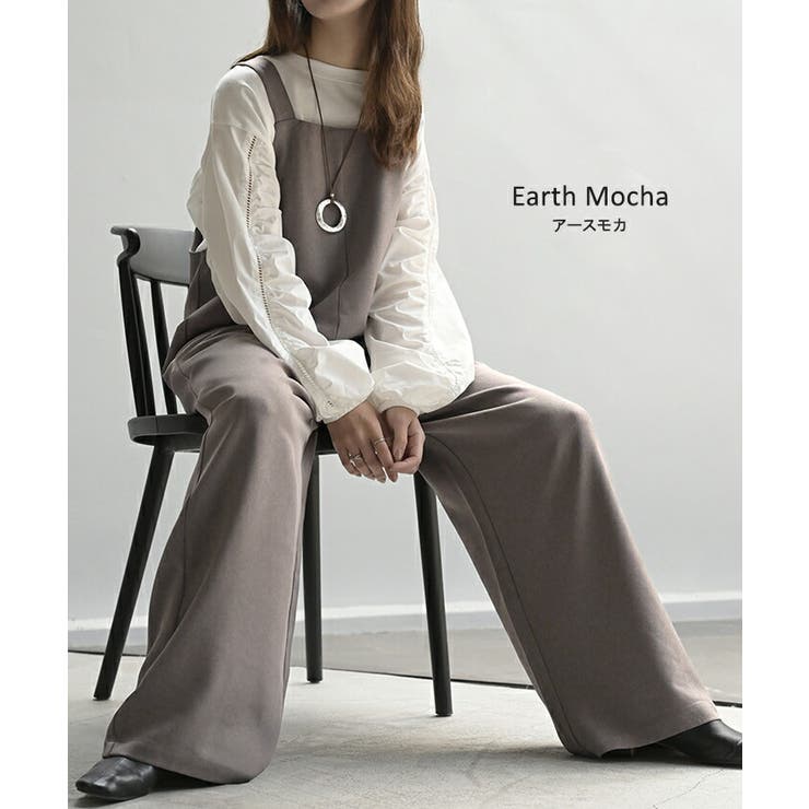 サロペット ウールライク イージーケア | HUG.U | 詳細画像12 