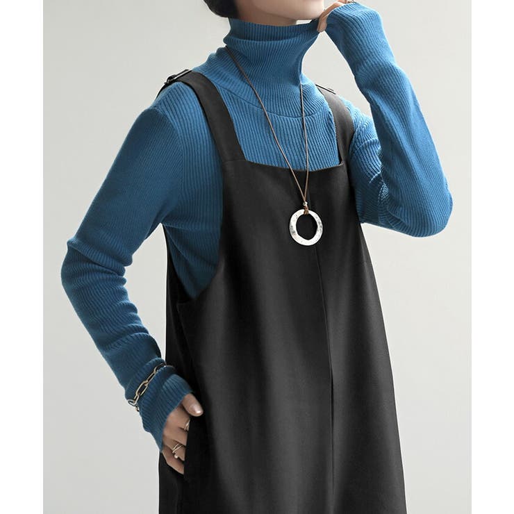 サロペット ウールライク イージーケア | HUG.U | 詳細画像4 