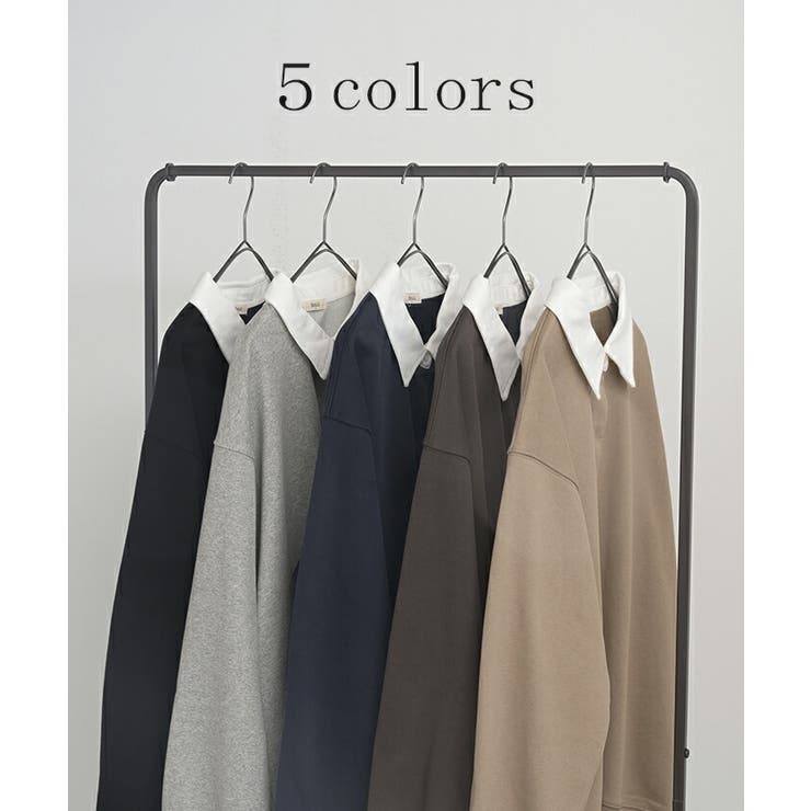 ラガーシャツ スウェット チュニック | HUG.U | 詳細画像10 