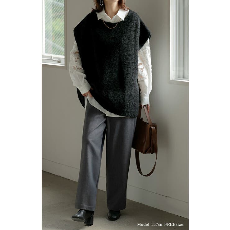 ベスト ニット ロング | HUG.U | 詳細画像7 