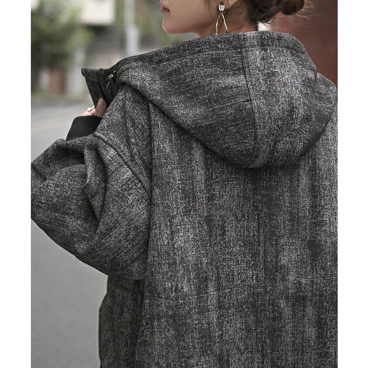 アウター ロング パーカー | HUG.U | 詳細画像16 