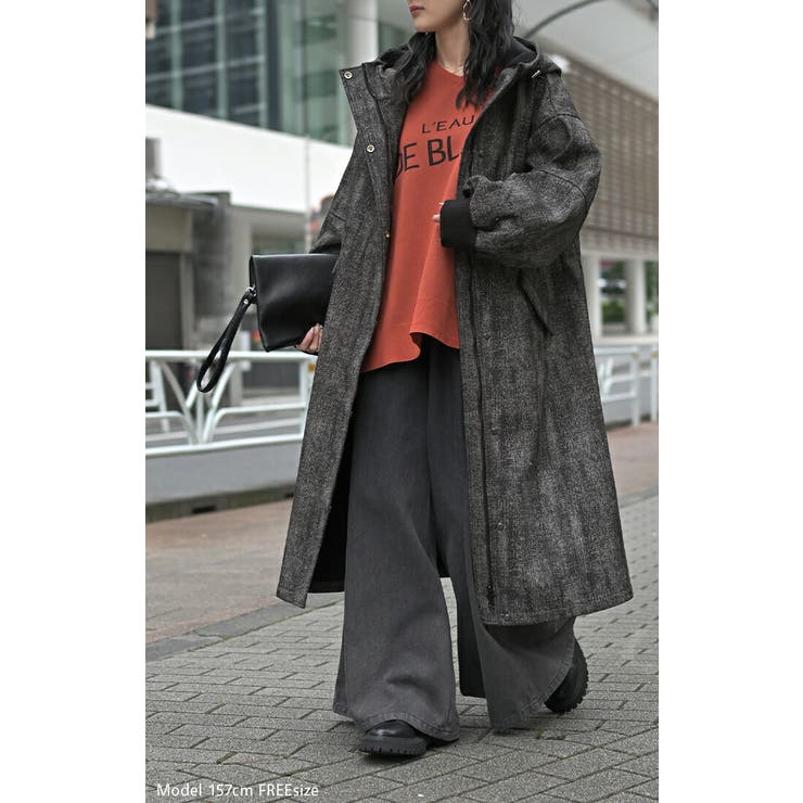 アウター ロング パーカー | HUG.U | 詳細画像8 