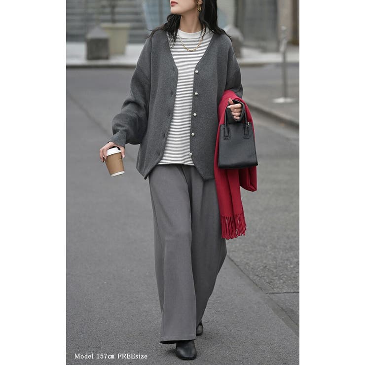 カーディガン ニット ジャスト丈 | HUG.U | 詳細画像20 