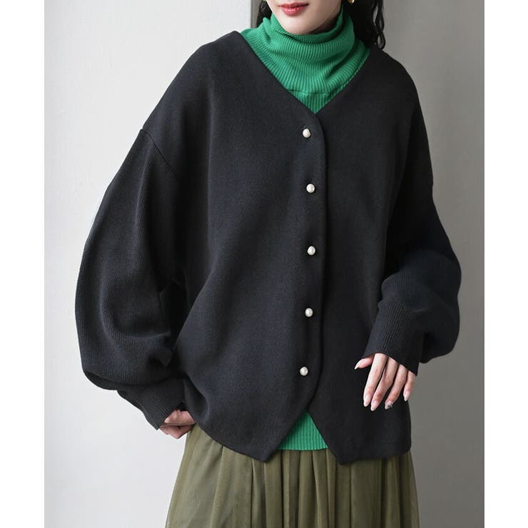 カーディガン ニット ジャスト丈 | HUG.U | 詳細画像5 