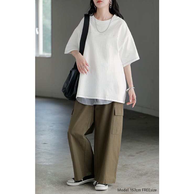 Tシャツ フットボール オーバーサイズ | HUG.U | 詳細画像4 