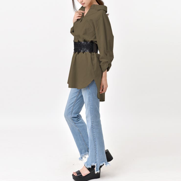 ベルト レディース サッシュベルト サッシュ ハイウエストベルト 太ベルト レ | HUG.U | 詳細画像10 