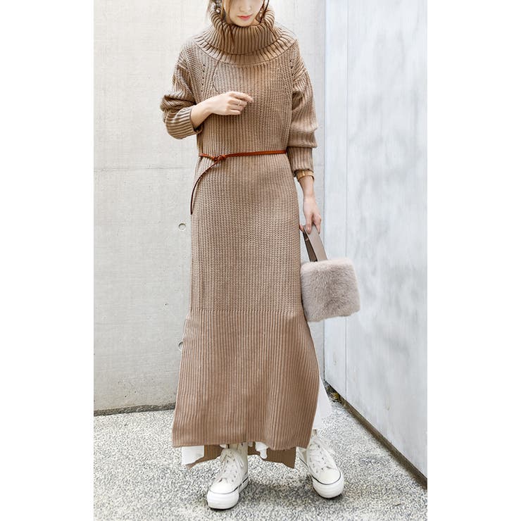 ニットワンピース ニット ワンピース 品番 Hhhw Hug U ハグユー のレディースファッション通販 Shoplist ショップリスト