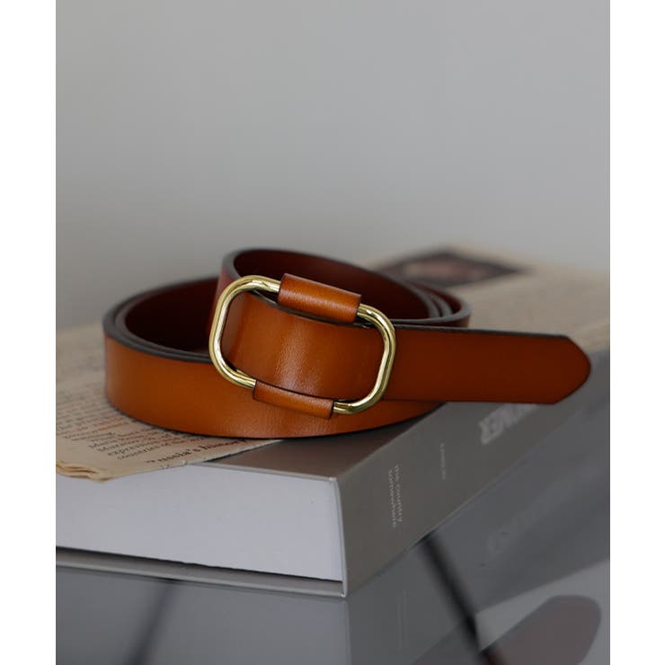 ブリックブラウン | ベルト 穴なし 本革 | HUG.U