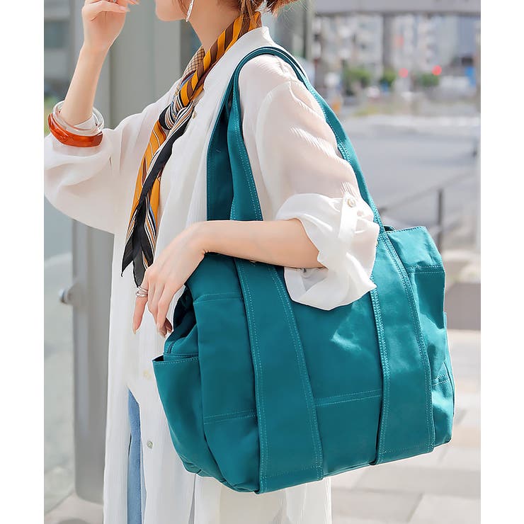 ティールブルー | トート 大容量 a4 | HUG.U