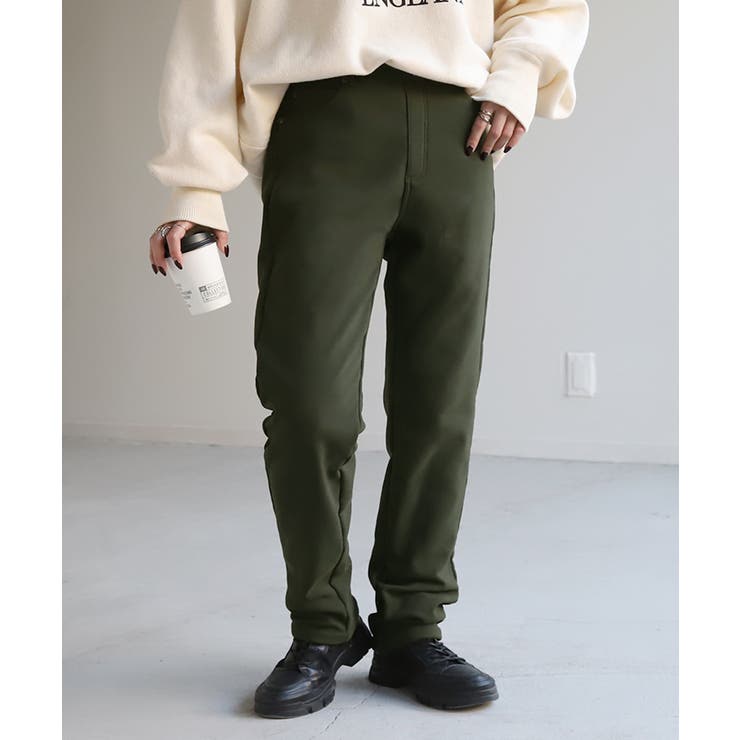 カーキ | パンツ 裏ボア パンツ | HUG.U