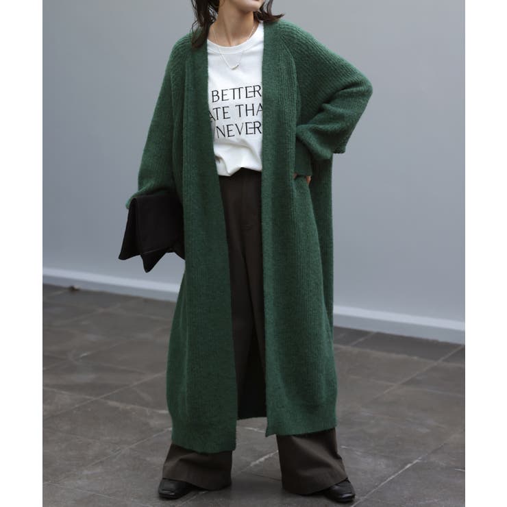 グリーン | カーディガン ニット アウター | HUG.U