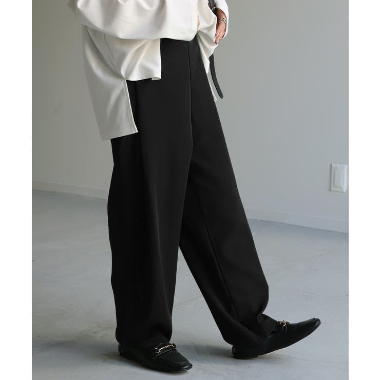 ブラック | パンツ タックパンツ レディース | HUG.U