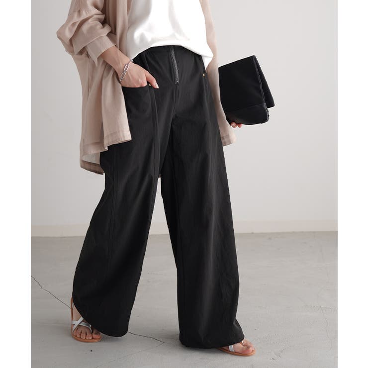 ブラック | パンツ カーゴパンツ ワイドパンツ | HUG.U